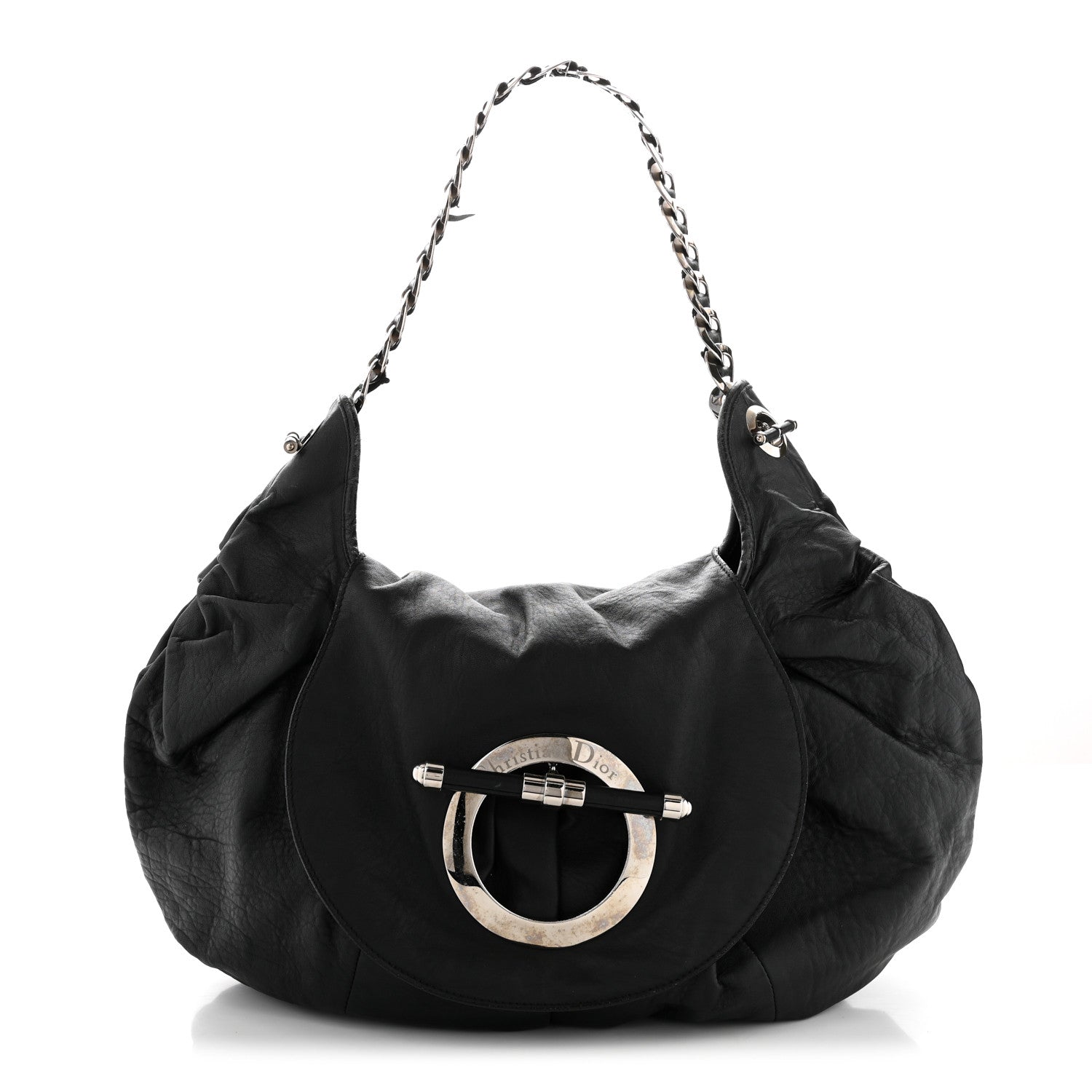 Christian Dior Lambskin Jazzclub Shoulder Bag Black 1 of 13