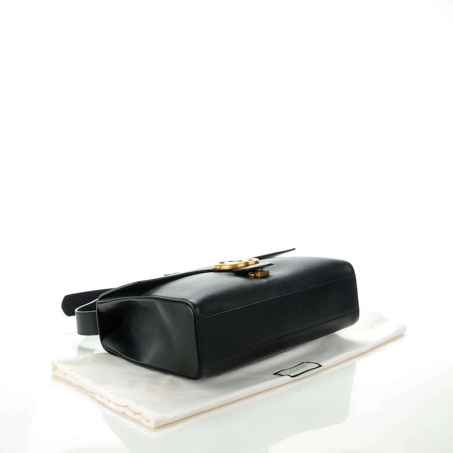 Calfskin GG Marmont Messenger Bag Black
