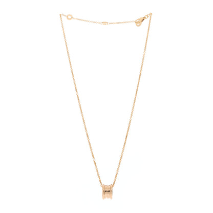 Bulgari 18K Rose Gold B.Zero1 Pendant Necklace 4 of 7