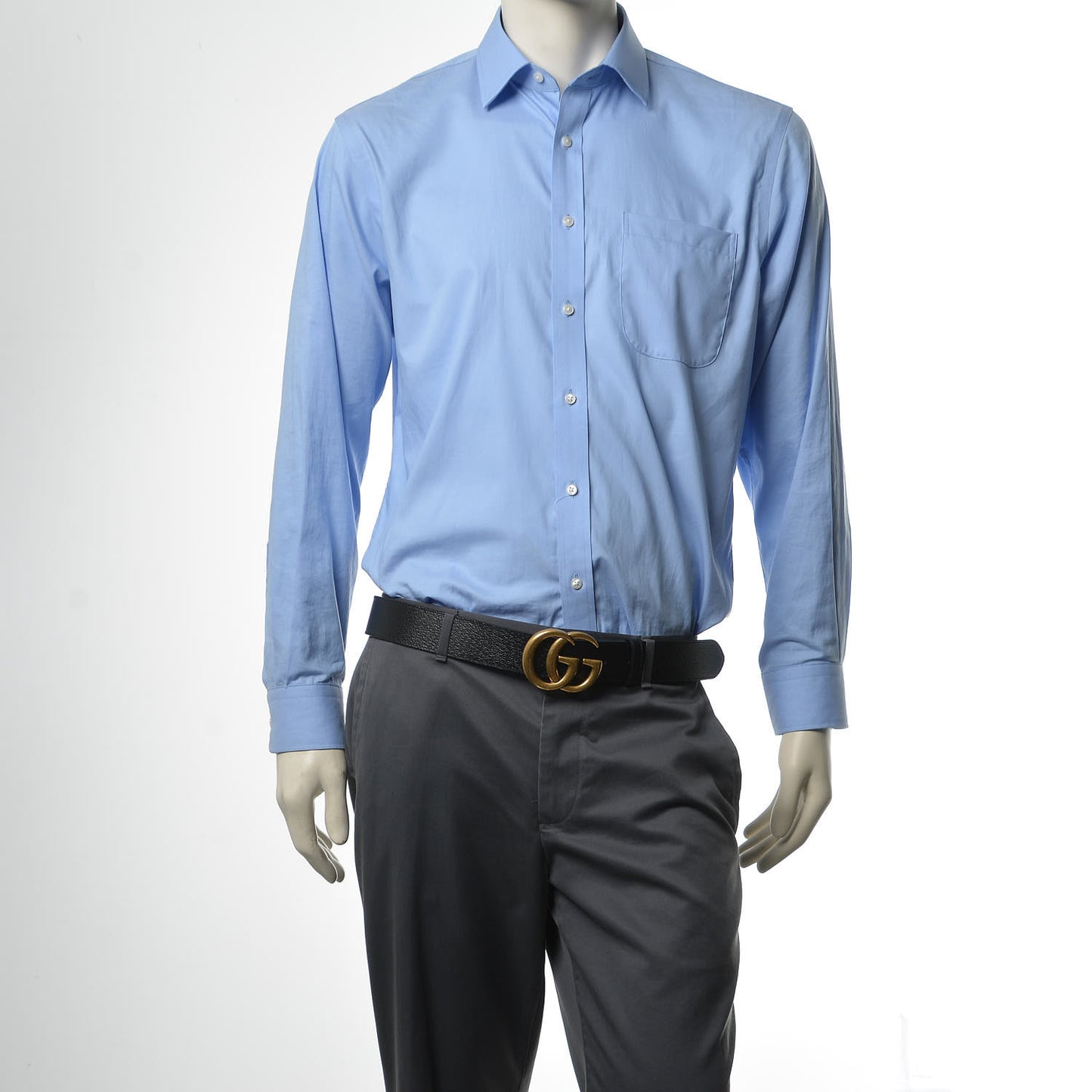 Textured Calfskin Double G 40mm Belt 105 42 Black