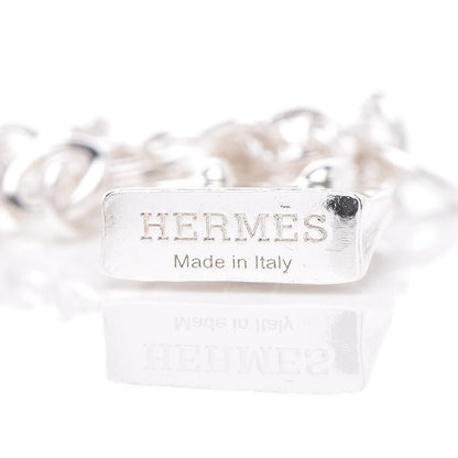 Hermes Sterling Silver Mini Birkin Amulette Bracelet SH 6 of 7
