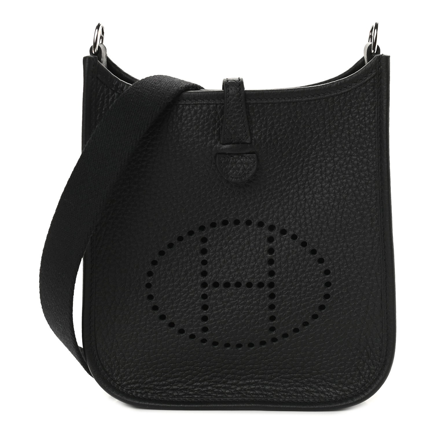 Hermes Taurillon Clemence Evelyne TPM Black 1 of 9