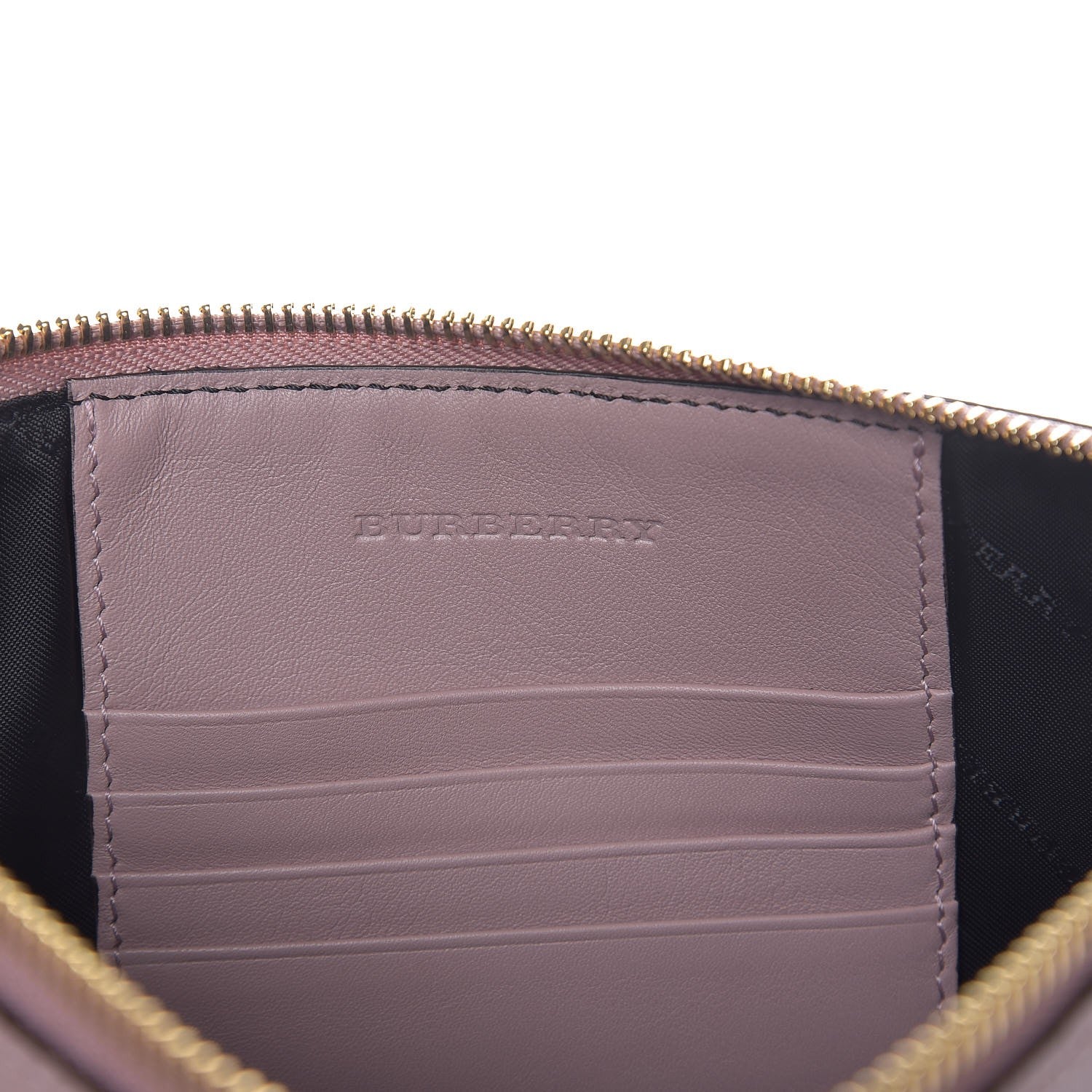Burberry House Check Derby Peyton Crossbody Clutch Bag Pale Orchid 6 of 8