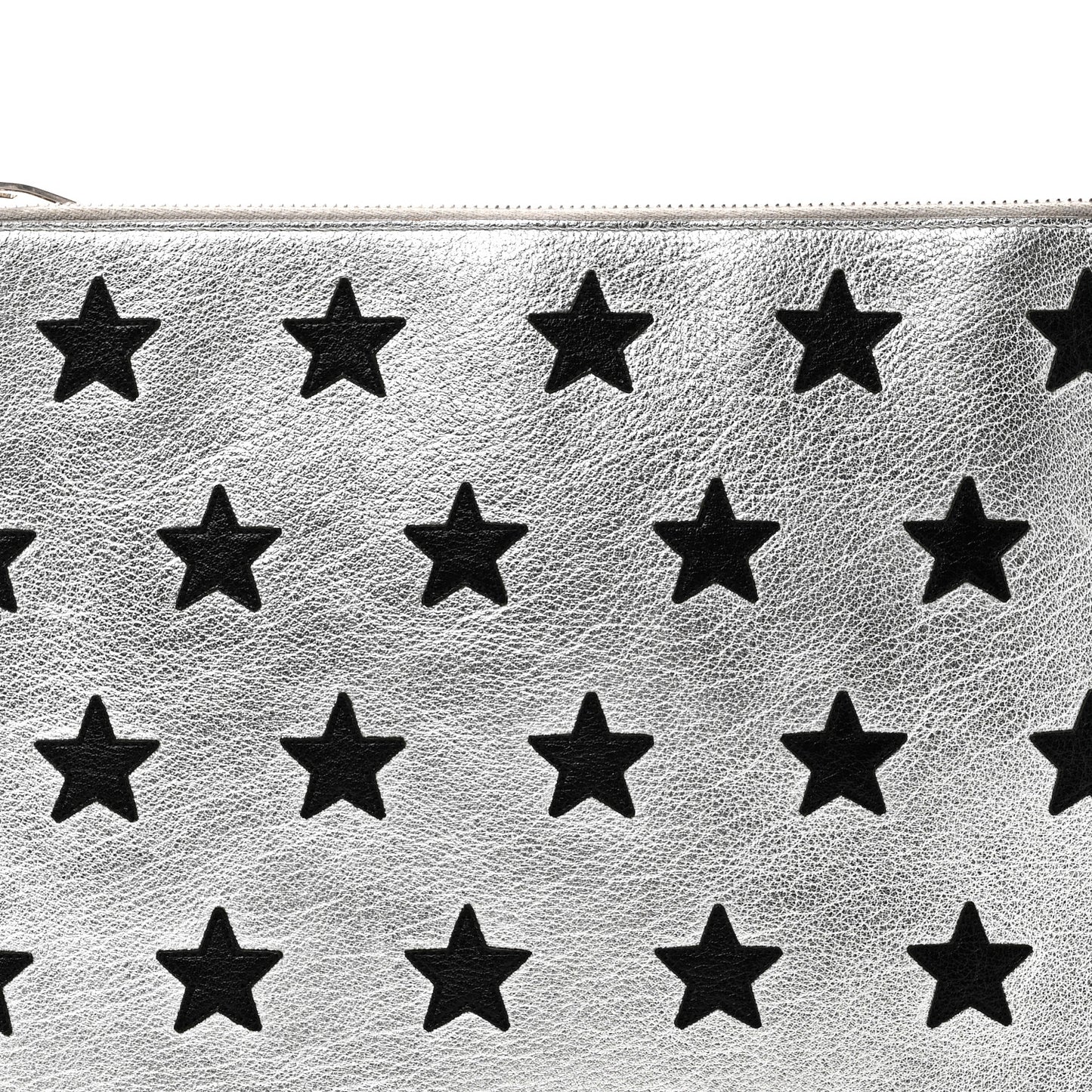 Calfskin Star Rider iPad Pouch Argento