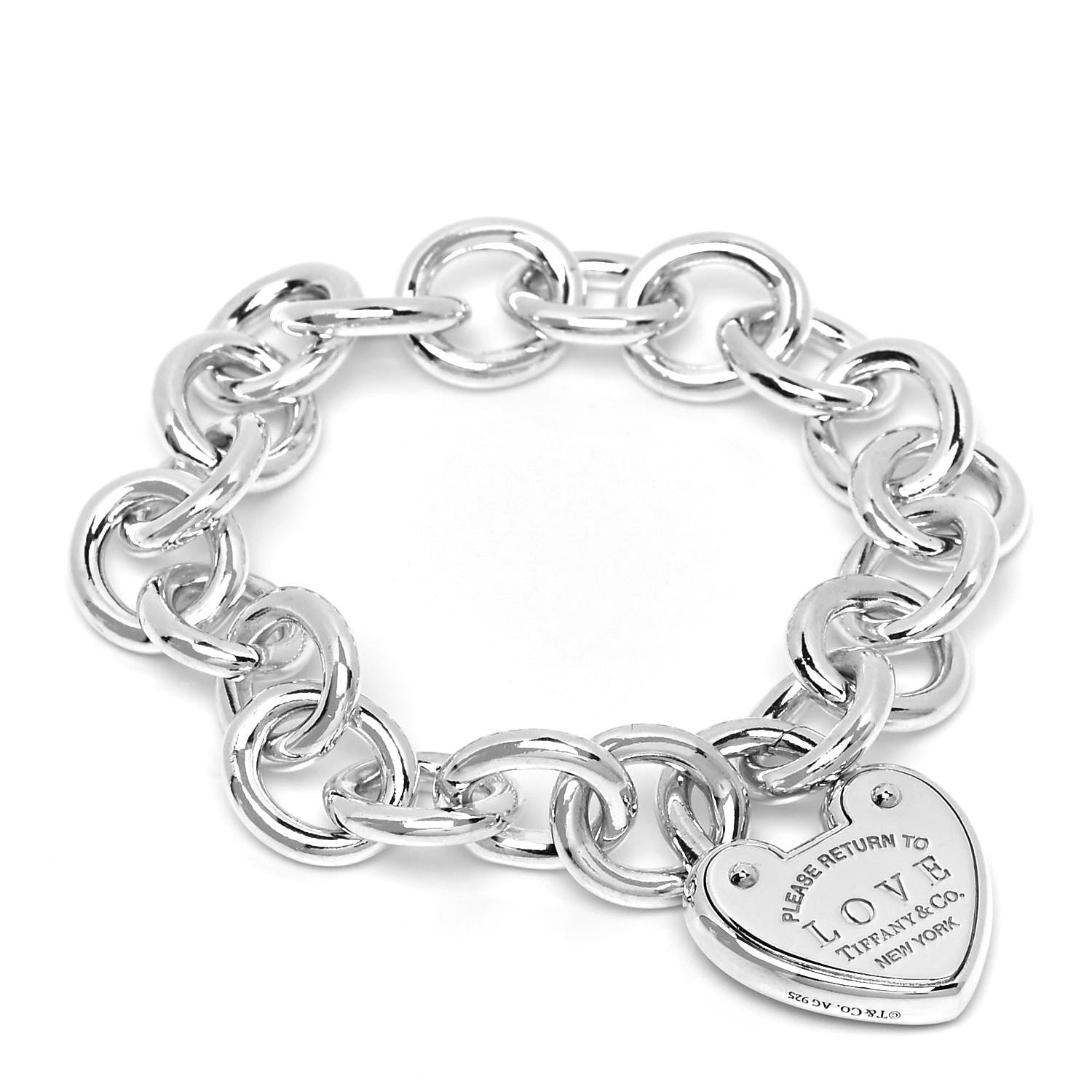 Tiffany Sterling Silver Return to Tiffany Love Lock Bracelet 1 of 4