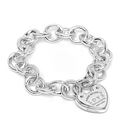 Tiffany Sterling Silver Return to Tiffany Love Lock Bracelet 1 of 4
