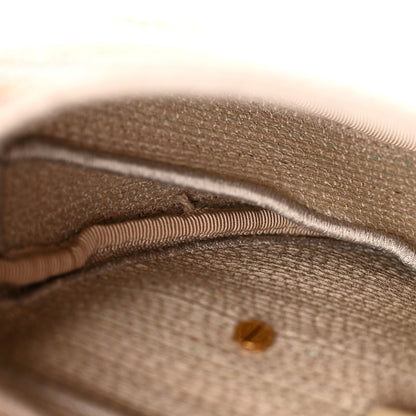 Christian Dior Canvas Embroidered Stripes Saddle Bag Beige Multicolor 13 of 14