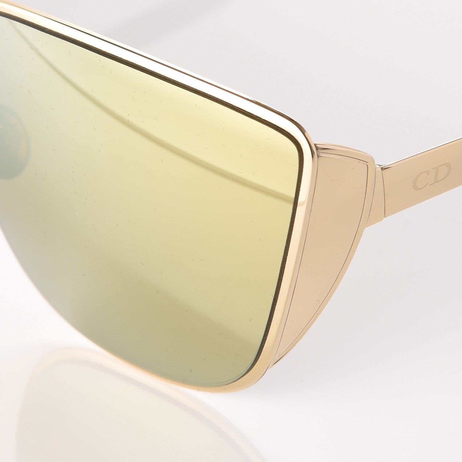 Christian Dior Metal Mirrored Futurist Sunglasses Gold 7 of 8