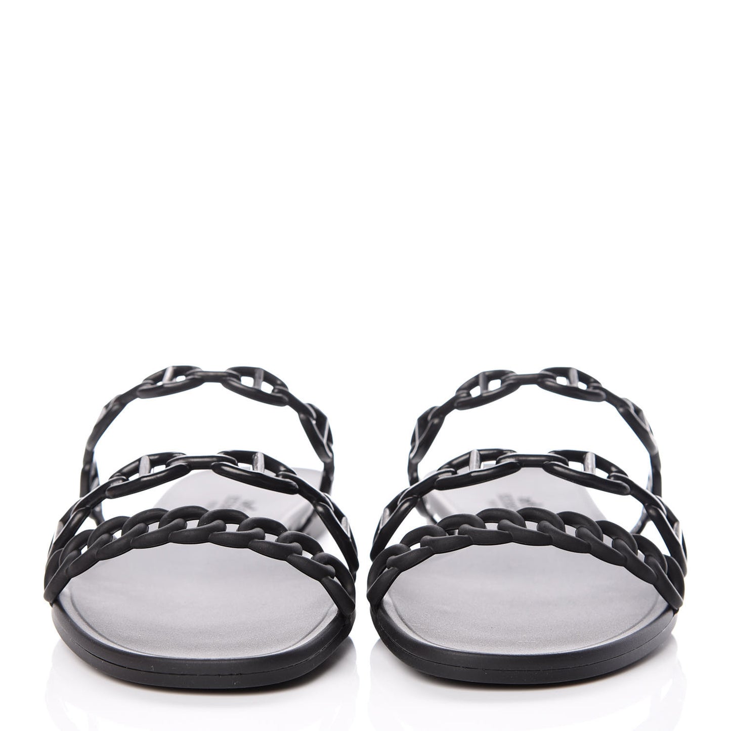 Rubber Chaine d'Ancre Rivage Sandals 38 Black