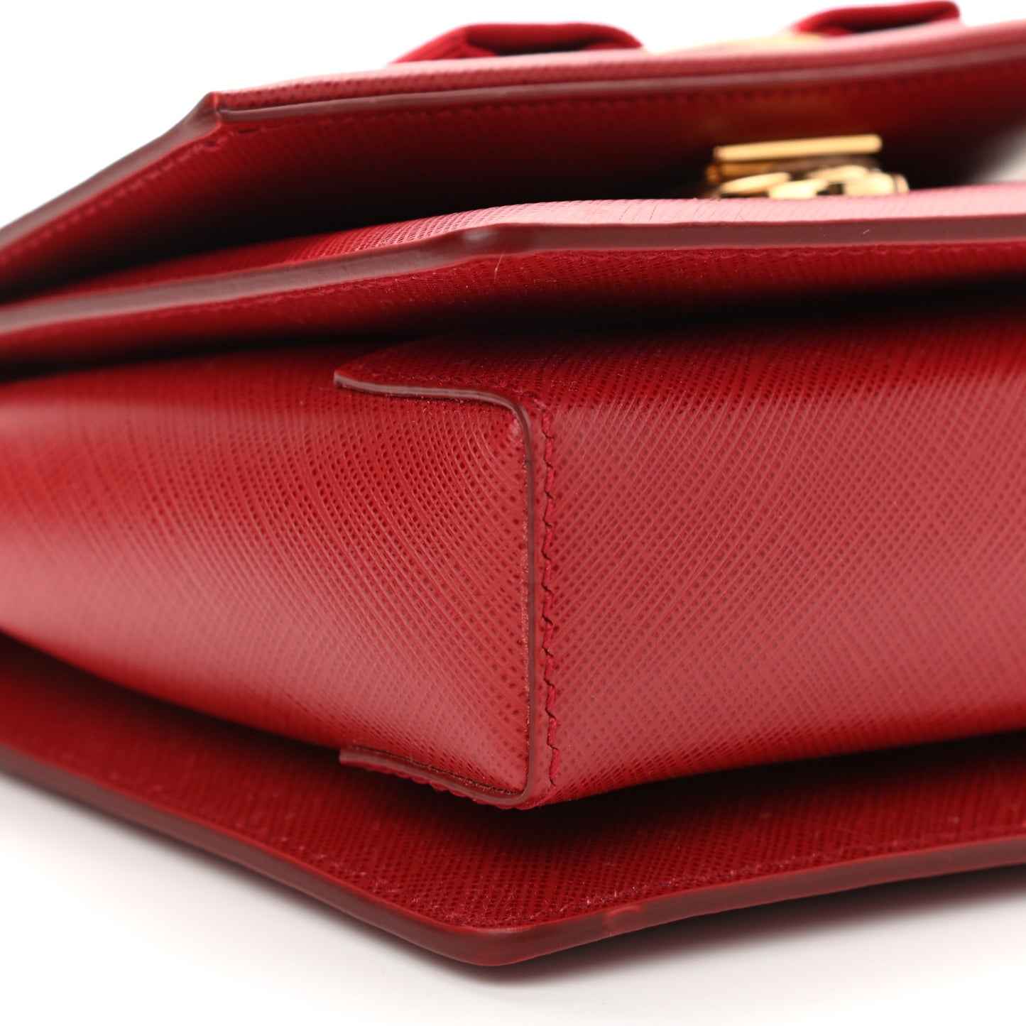 Printed Calfskin Ginny Crossbody Bag Rosso