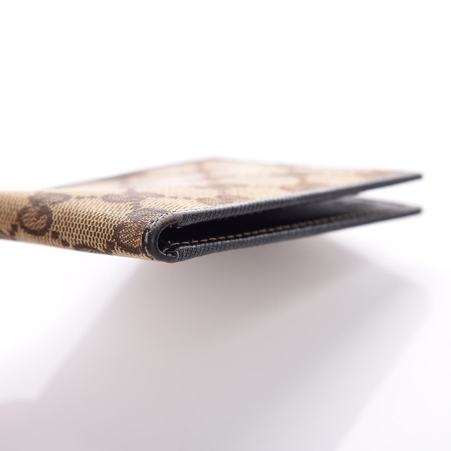Mens Monogram Bi-Fold Wallet Dark Brown
