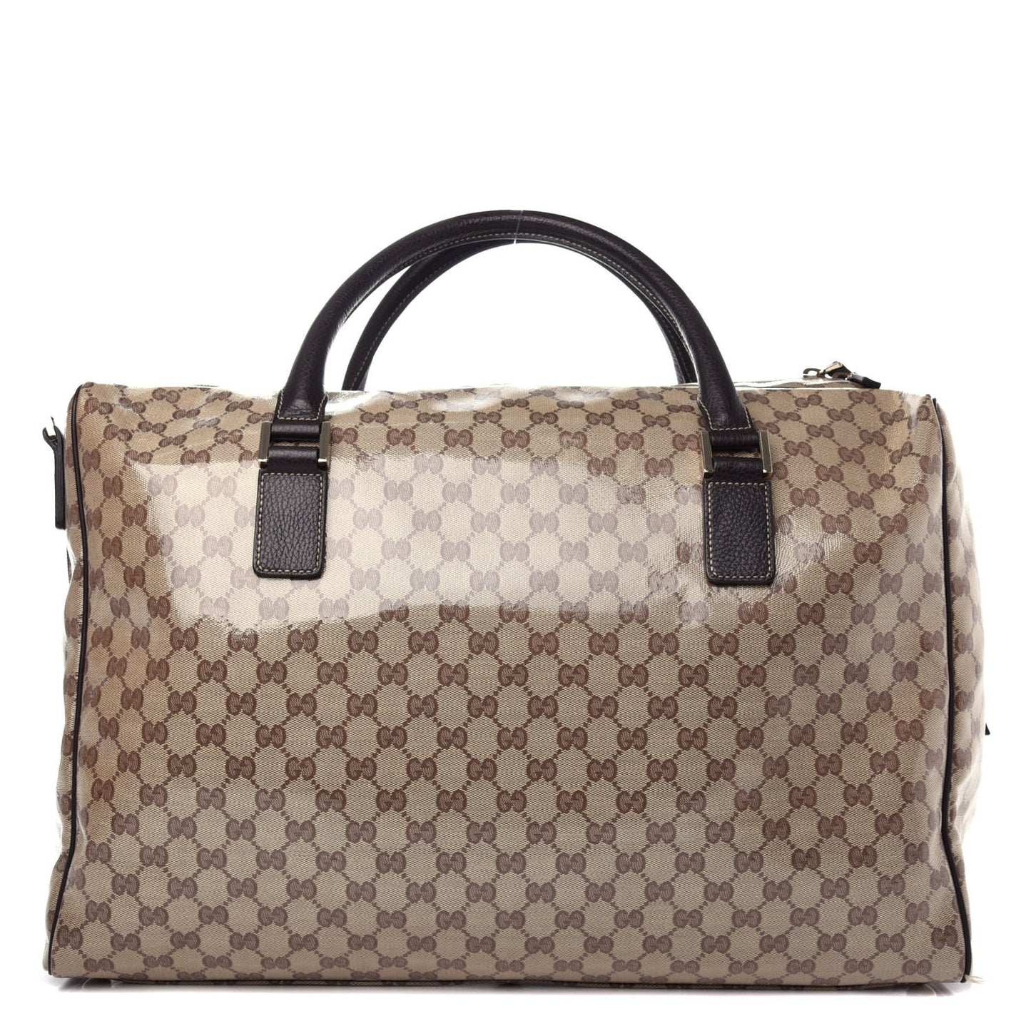 Crystal Monogram Large Carry On Duffle Bag Dark Brown