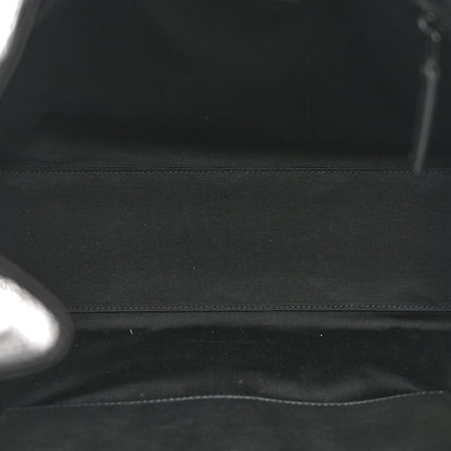 Saint Laurent Crinkled Calfskin Matelasse Monogram Medium Niki Shopper Tote Black 5 of 12