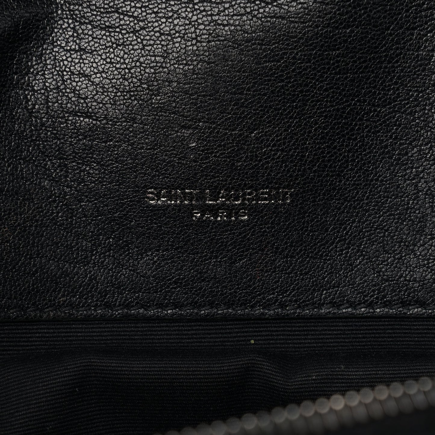Sheepskin Matelasse Chevron Monogram Large College Satchel Black