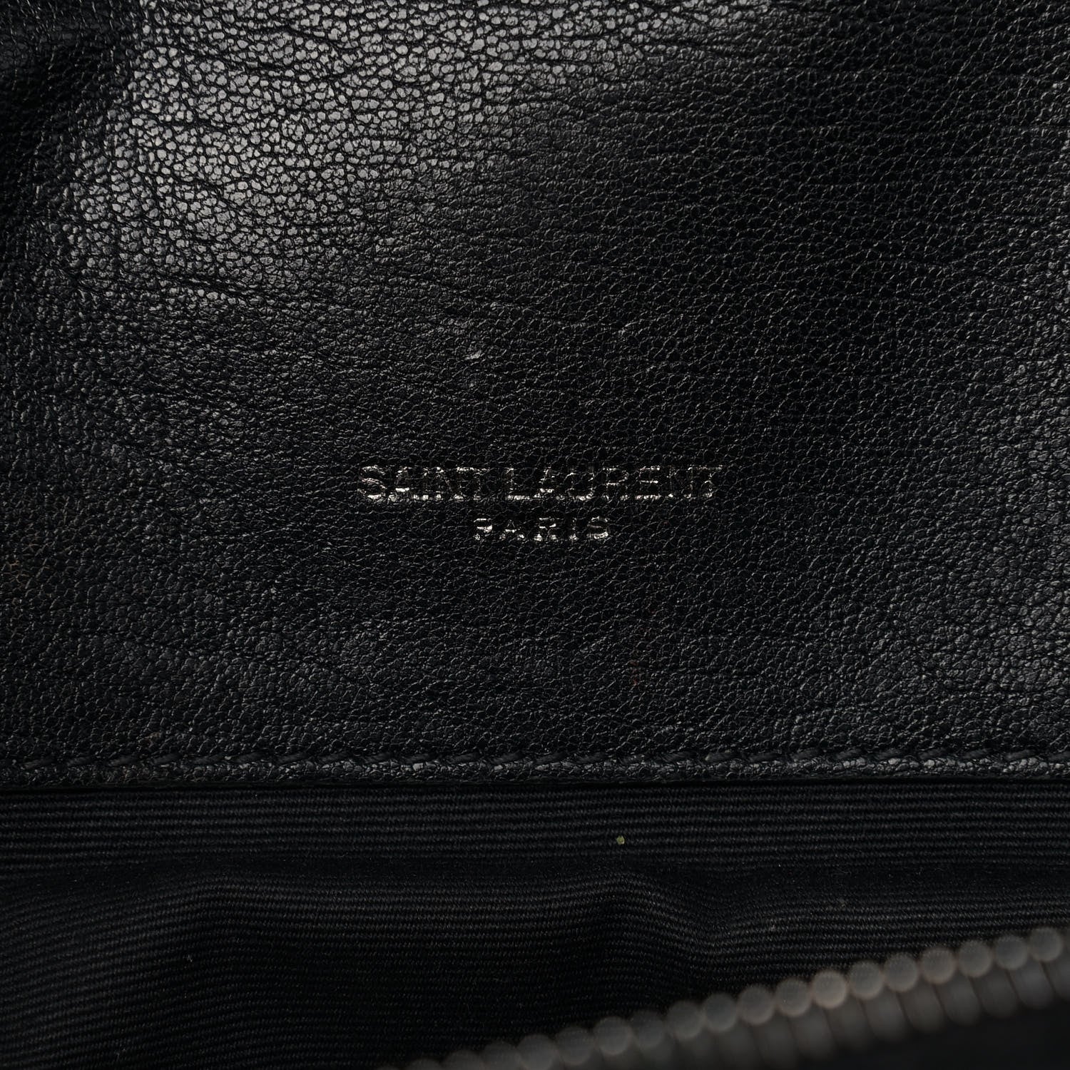 Saint Laurent Sheepskin Matelasse Chevron Monogram Large College Satchel Black 7 of 14