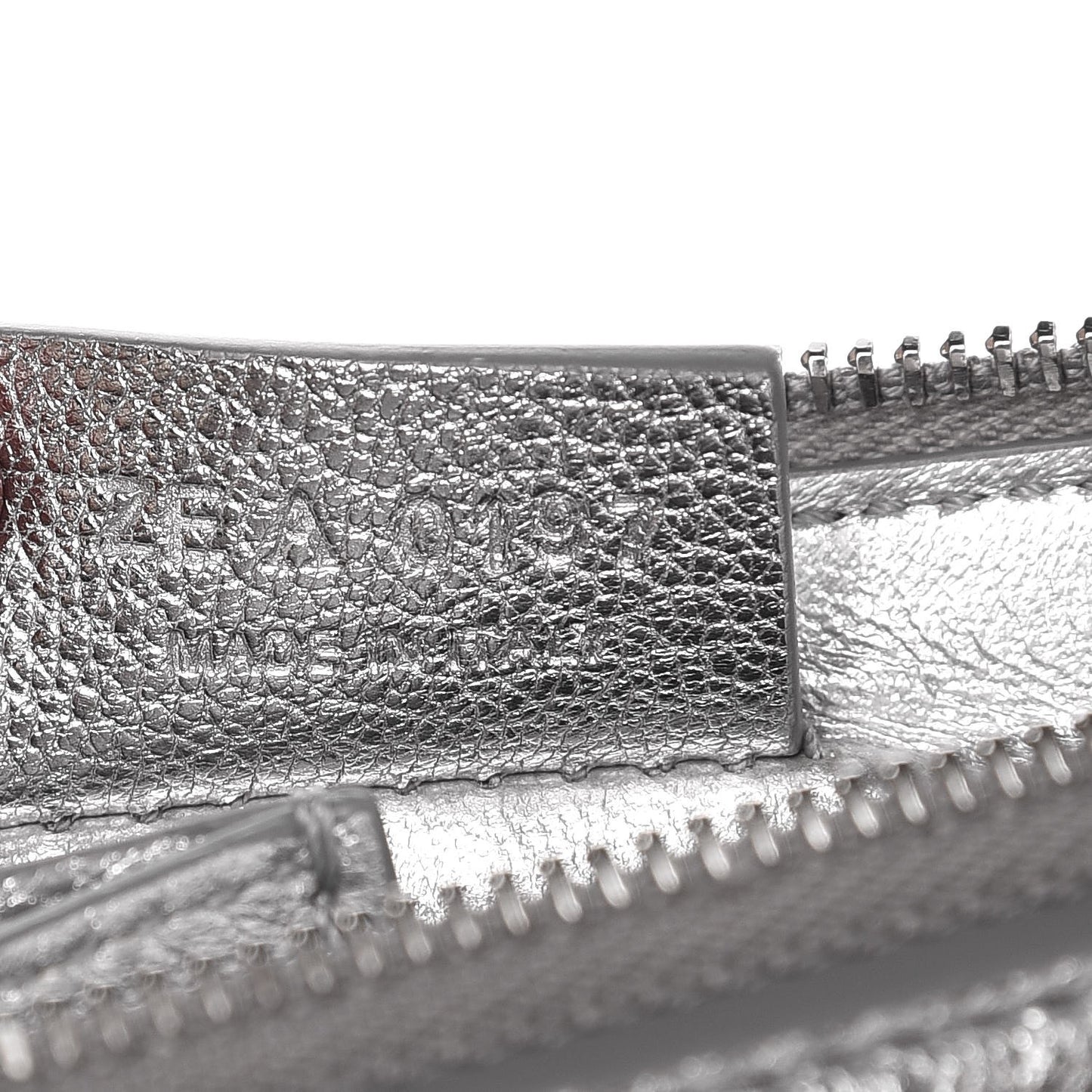 Metallic Grained Goatskin Antigona Crossbody Silver
