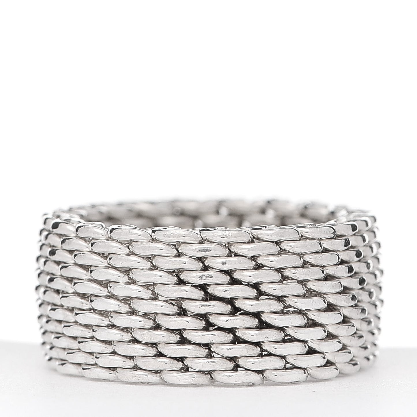 Sterling Silver Somerset Mesh Ring 58 8.5
