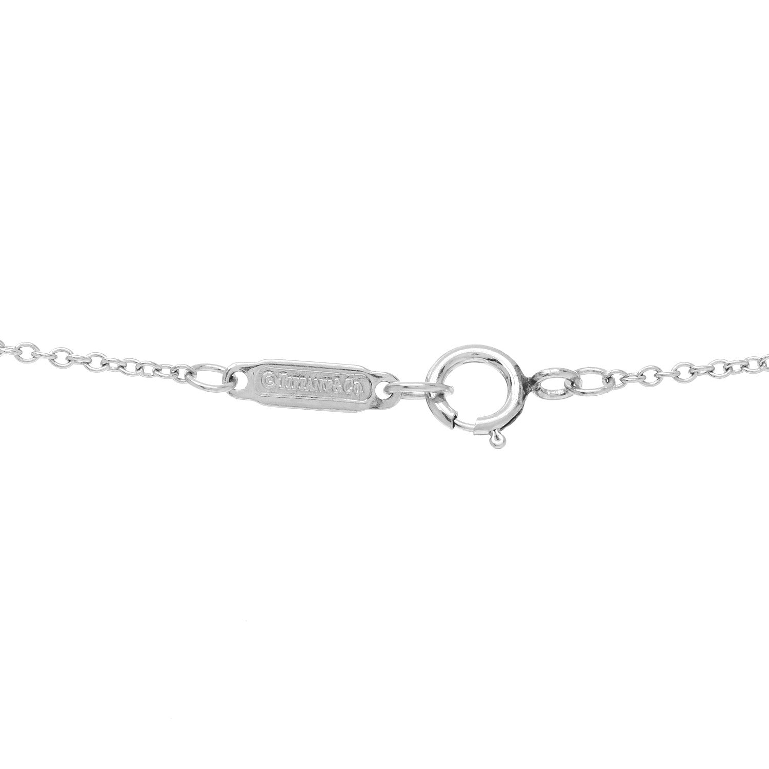 Tiffany Platinum Diamond Aquamarine Soleste Pendant Necklace 4 of 5
