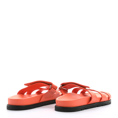 Hermes Epsom Womens Chypre Sandals 36 Rose Sorbert 4 of 10