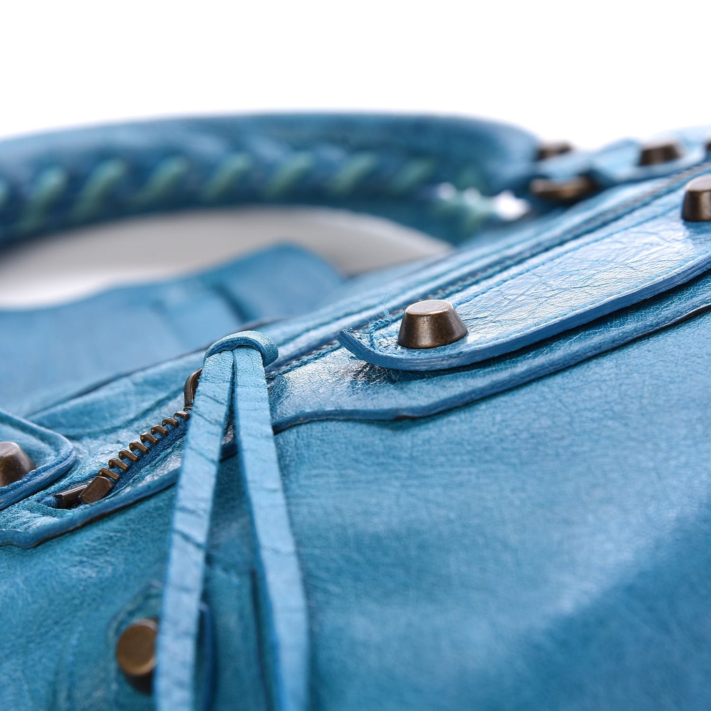 Chevre Classic Hardware First Turquoise