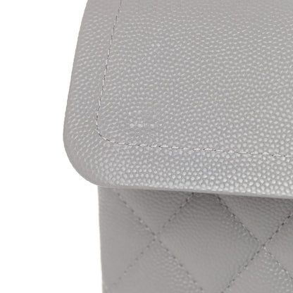 Chanel Caviar Quilted Small Double Flap Grey 5 of 5