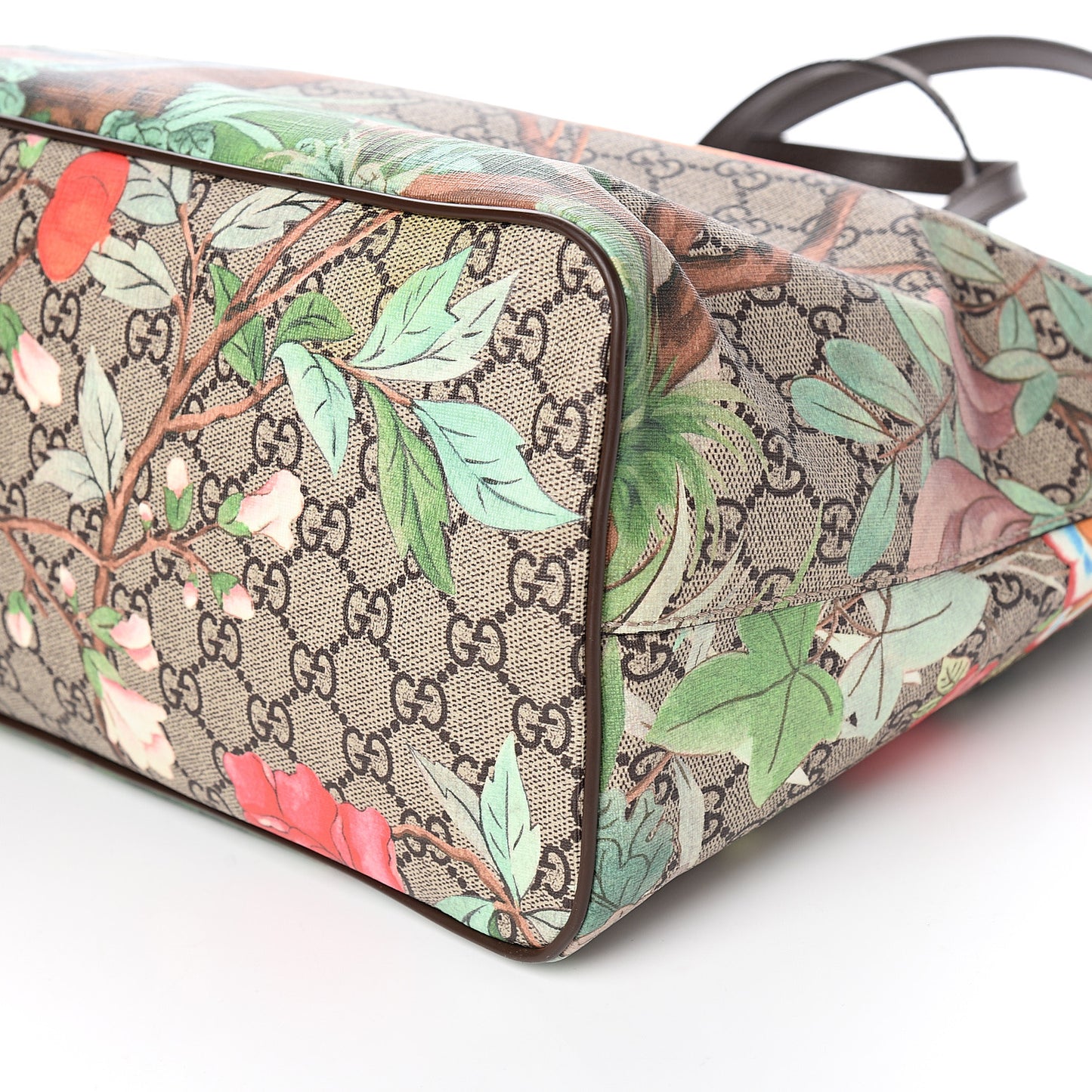 Soft GG Supreme Monogram Tian Medium Crossbody Tote Beige Multicolor New Acero