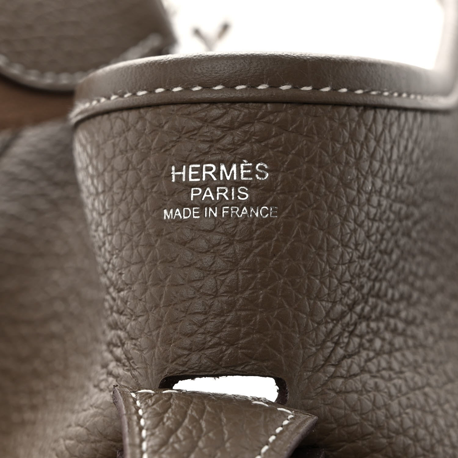Hermes Taurillon Clemence Evelyne III PM Etoupe 6 of 11