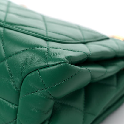 Chanel Lambskin Quilted Medium Color Match Flap Green 11 of 11