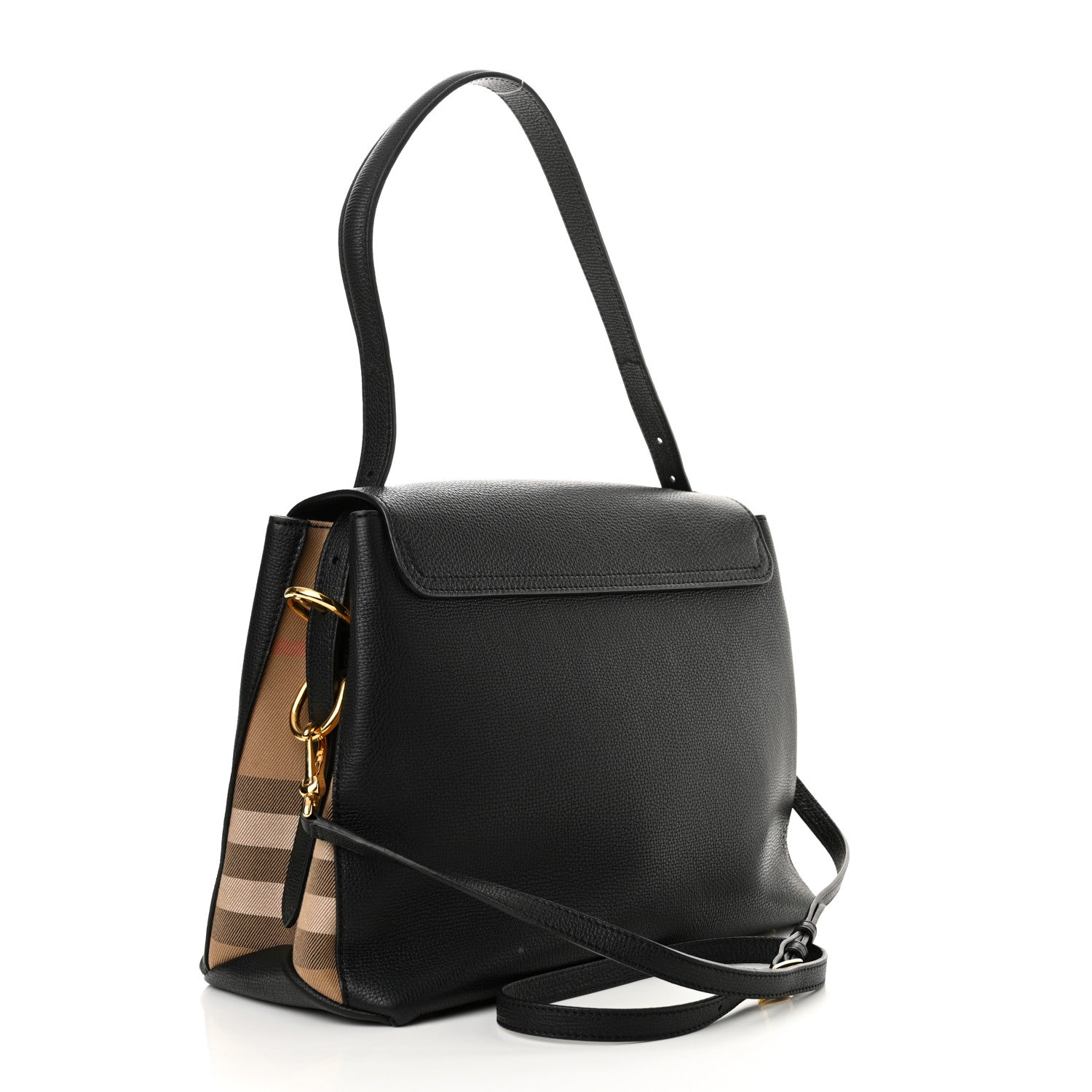 Burberry Derby Calfskin House Check Medium Camberley Black 3 of 13