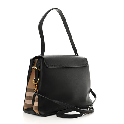 Burberry Derby Calfskin House Check Medium Camberley Black 3 of 13