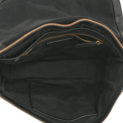 Burberry Canvas Mega Check Large Baildon Messenger Bag Black 5 of 10