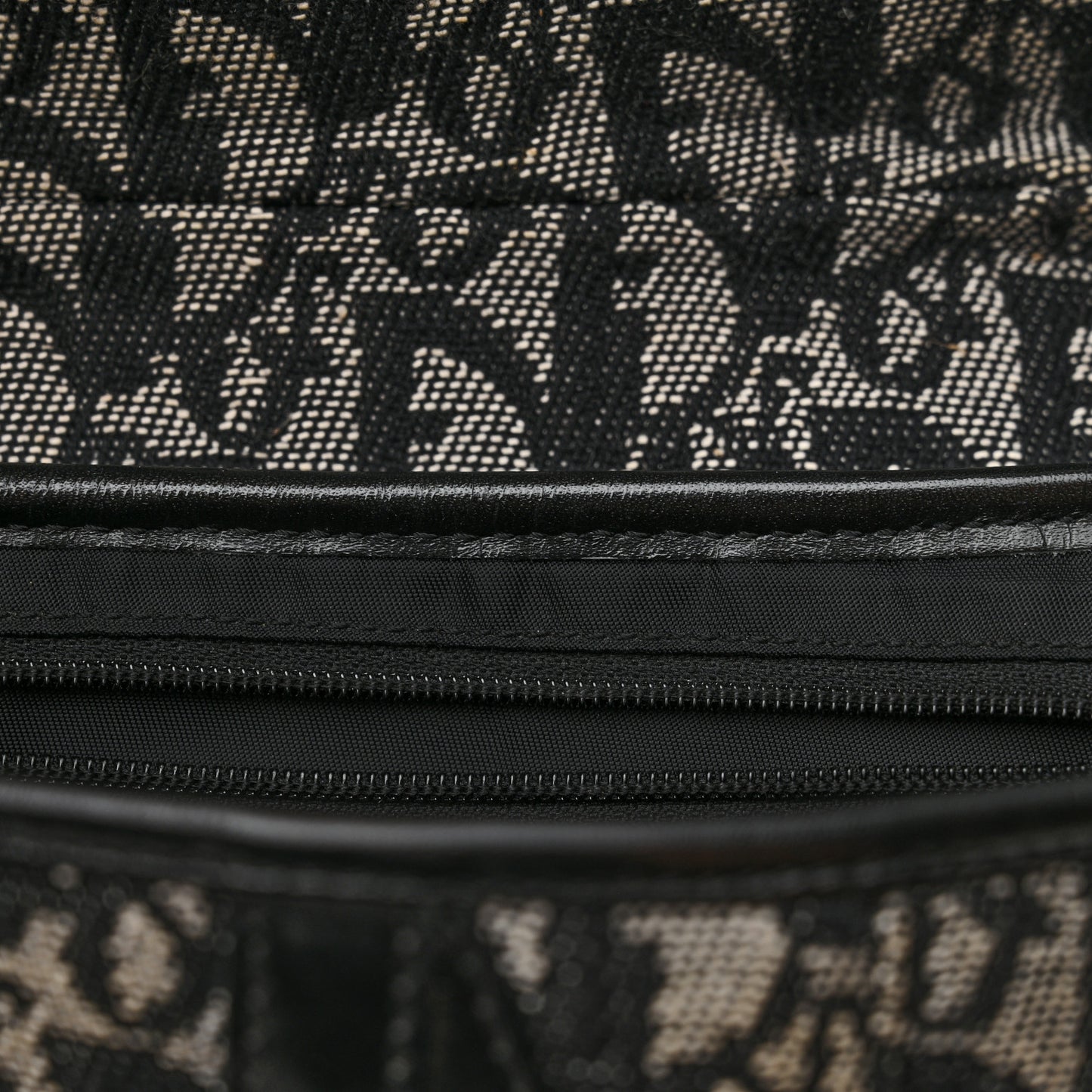 Monogram Saddle Bag Black