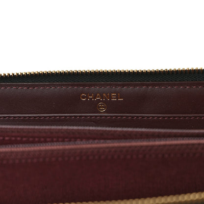 Chanel Caviar Quilted Large Gusset Zip Around Wallet Black 6 of 7