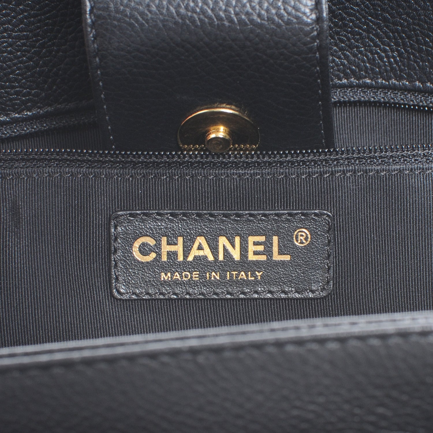 Chanel Calfskin Cerf Executive Shopper Tote Black 9 of 11