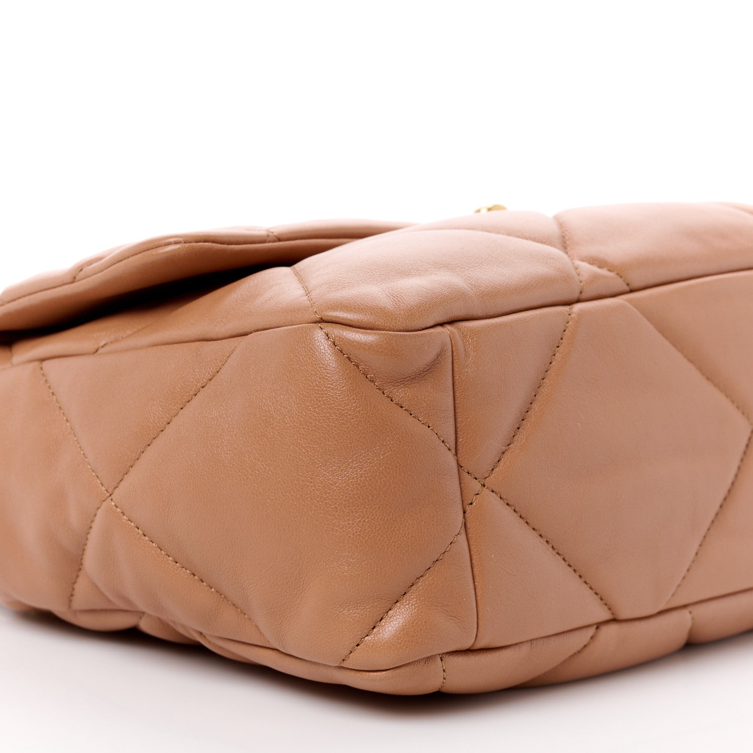 Chanel Lambskin Quilted Large Chanel 19 Flap Brown 8 of 11