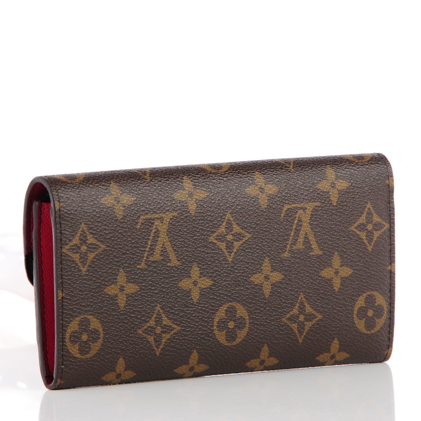 Monogram Emilie Wallet Red