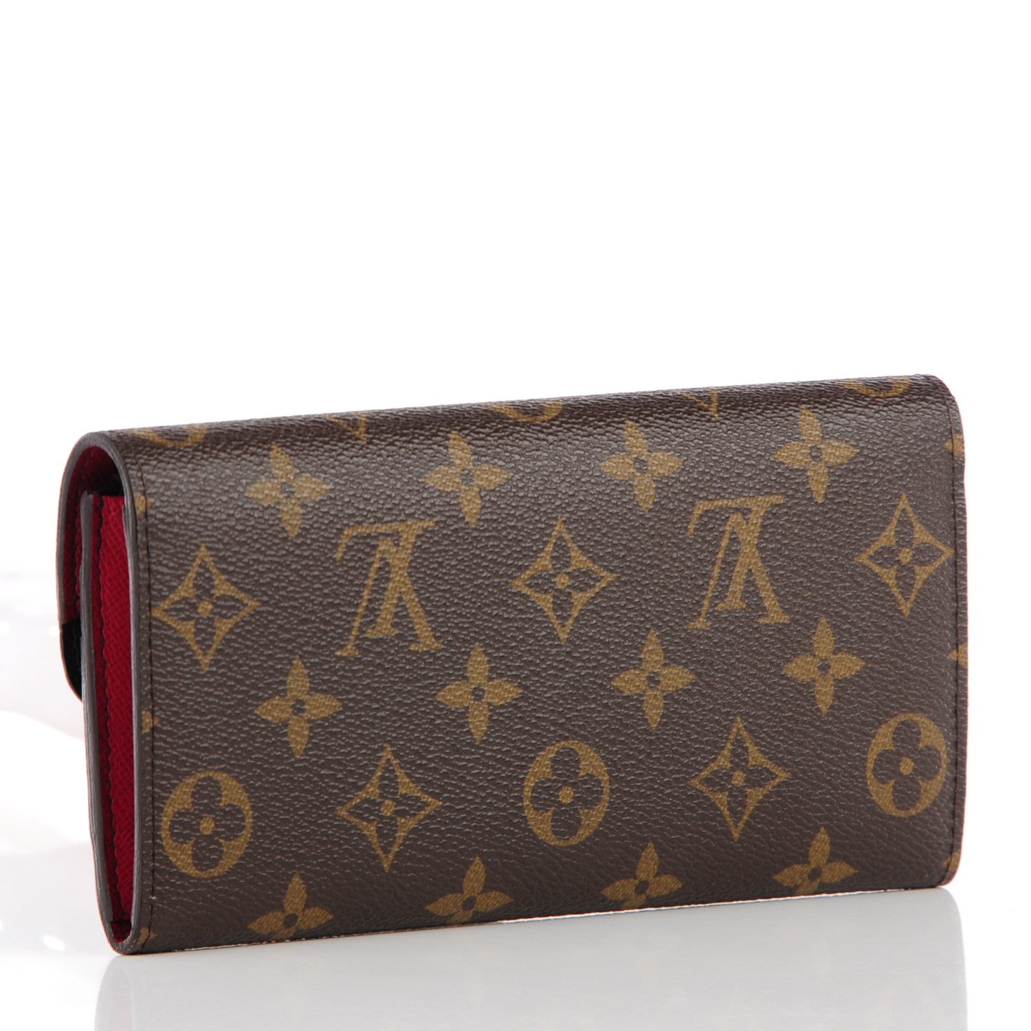 Louis Vuitton Monogram Emilie Wallet Red 3 of 9