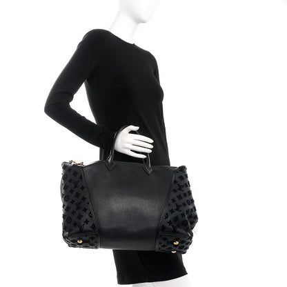Louis Vuitton Cuir Orfevre Veau Cachemire Tote W GM Black 2 of 12