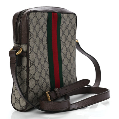 Gucci GG Supreme Monogram Web Small Ophidia Messenger Bag Brown 3 of 9