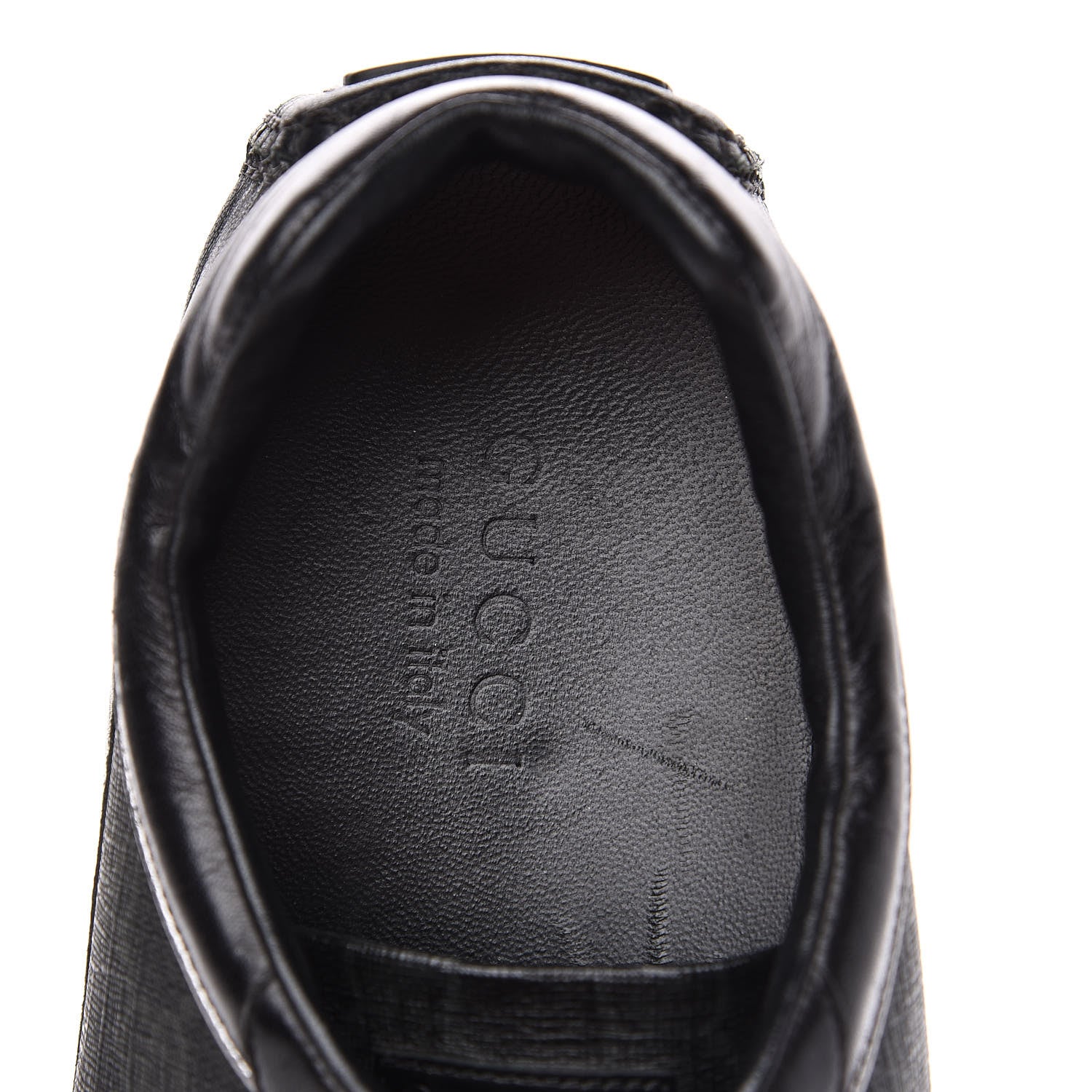 Gucci GG Supreme Monogram Mens Sneakers 10 Black 7 of 11