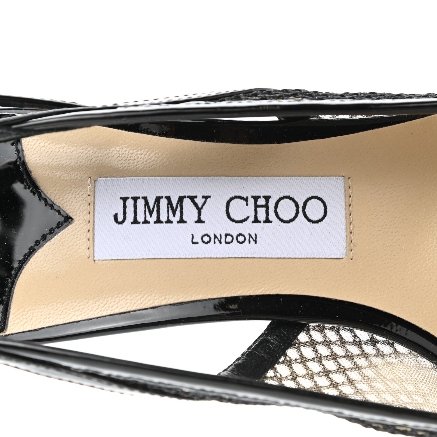 Jimmy Choo Patent Sporty Mesh Anika 65 Pumps 38.5 Black 7 of 8