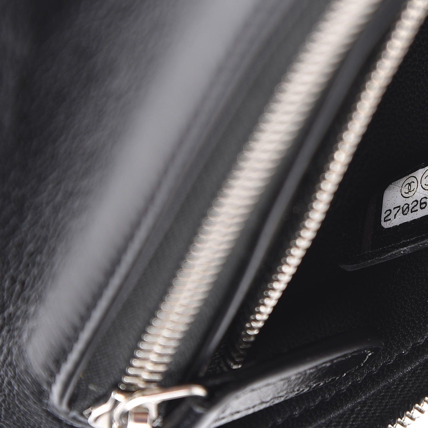 Chanel Shiny Crumpled Calfskin Small 31 Pouch Black 9 of 10