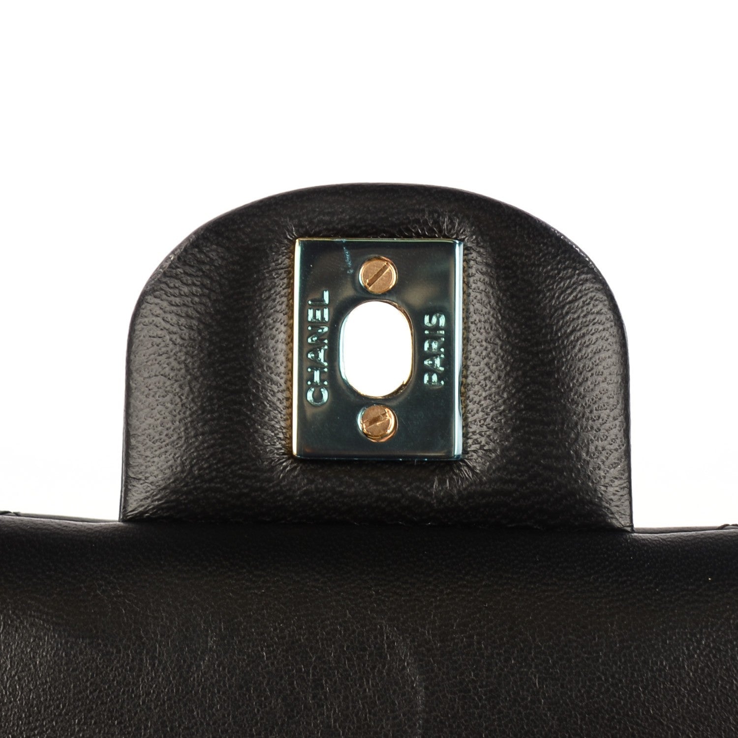 Chanel Lambskin Quilted Clutch With Chain Flap Black 9 of 9