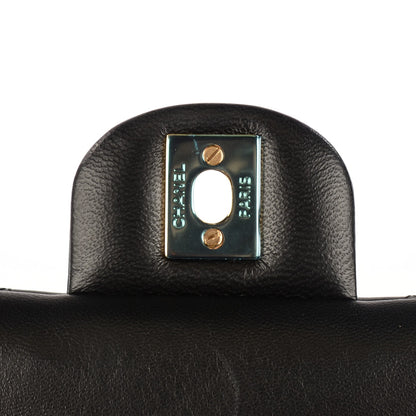 Chanel Lambskin Quilted Clutch With Chain Flap Black 9 of 9