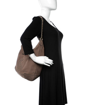 Gucci Vitello Range Medium Soho Chain Hobo New Fango 2 of 15