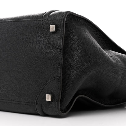 Celine Drummed Calfskin Mini Luggage Black 10 of 11