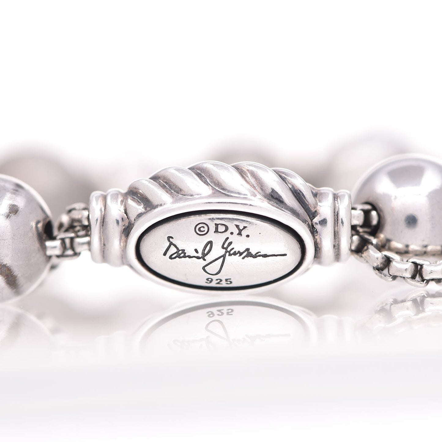 Sterling Silver Pearl 9mm Elements Bead Bracelet