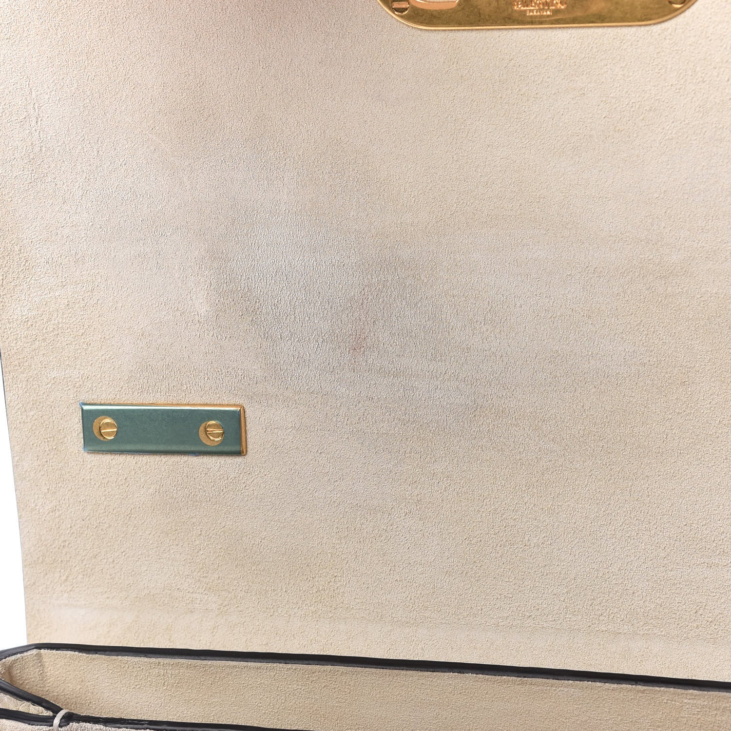 Valentino Garavani Pebbled Calfskin VRing Shoulder Bag Light Ivory 11 of 11