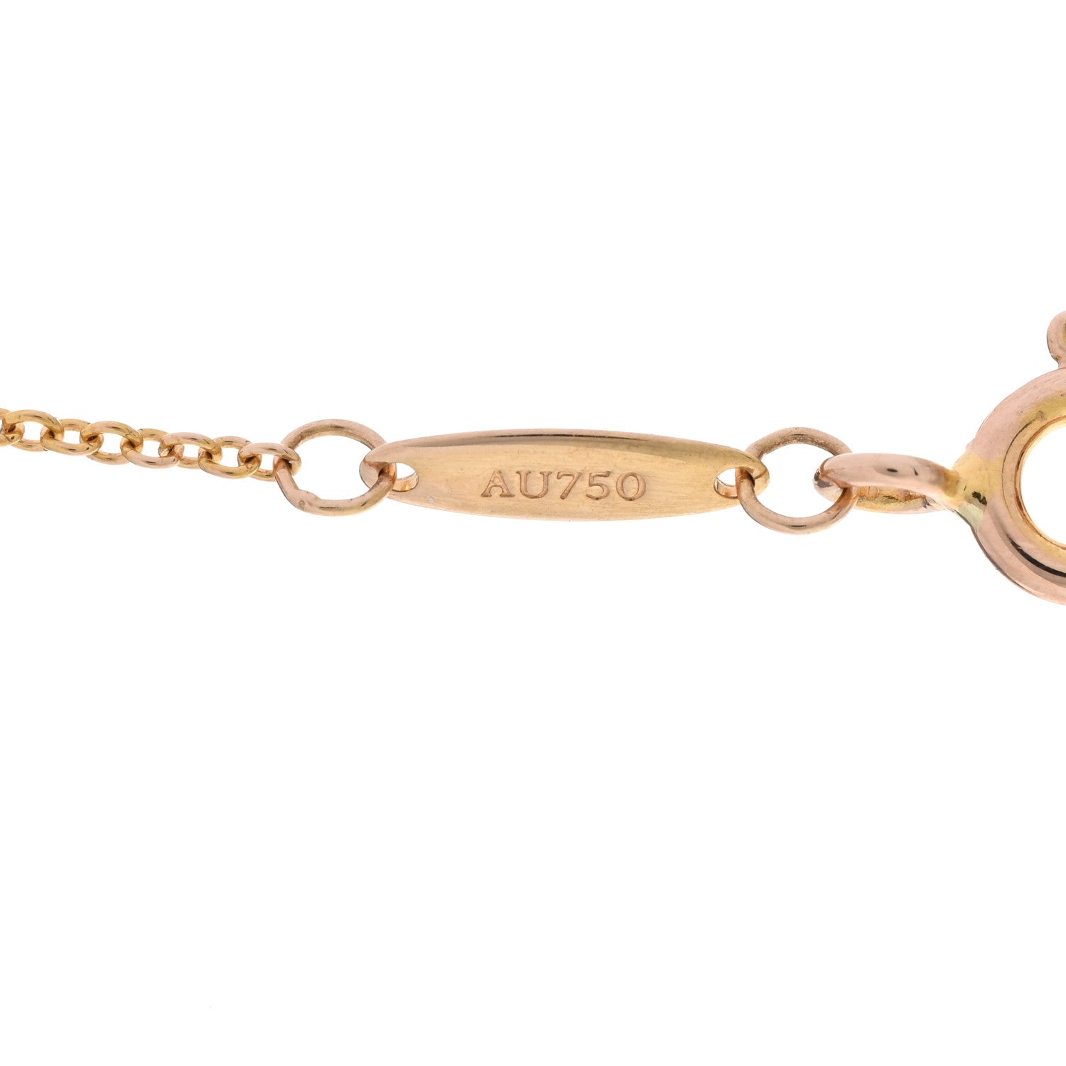 Tiffany 18K Yellow Gold Diamond .28ct Elsa Peretti Diamonds by the Yard Pendant Necklace 6 of 9
