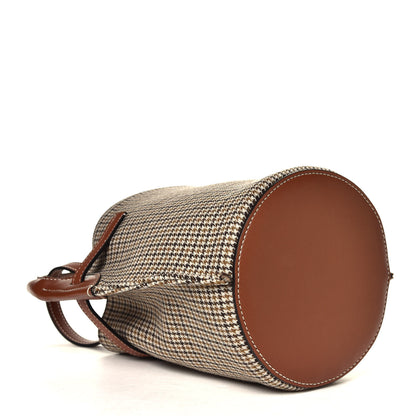 Celine Smooth Calfskin Tweed Nano Bucket Bag Tan 9 of 12